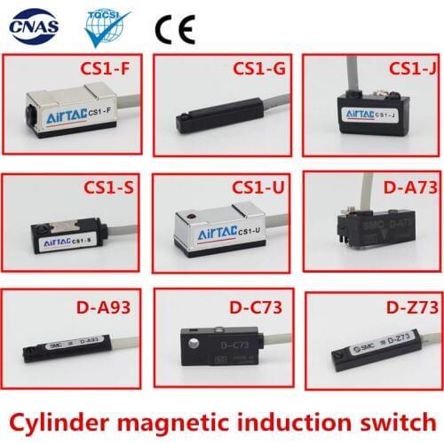 Air Pneumatic Cylinder Magnetic Reed Switch Sensor CS1-F CS1-G CS1-J CS1-S CS1-U D-A73 D-A93 D-C73 D-Z73 1PCS
