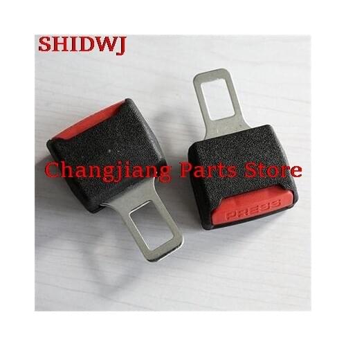 Hot 2PCs Universal Adjustable Extender Extension Car Safety Belt Clips Black Seat Belts And Padding