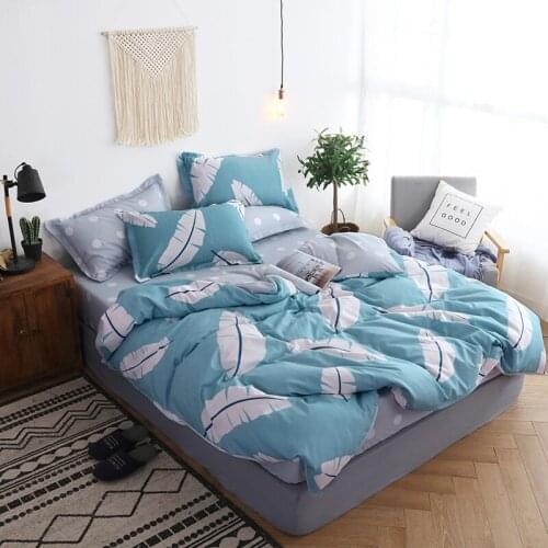 Bedclothes Wholesale New Bedspreads King Size Fitted Bed Linen Bedclothes Dekbedovertrek 2 Persoons Bed Sheet Set Jogo De Cama