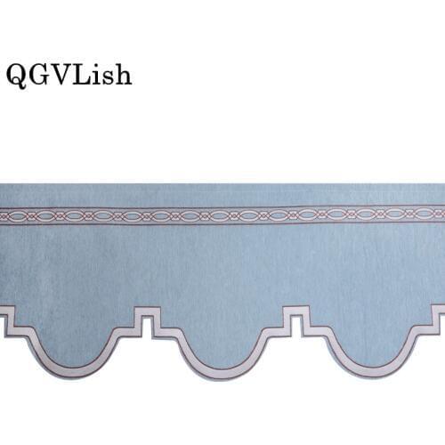 QGVLish 46cm Wide Chenille Short Curtain Fabrics DIY Valance Stage Bedroom Living Room Sofa Window Decor Curtain Accessories