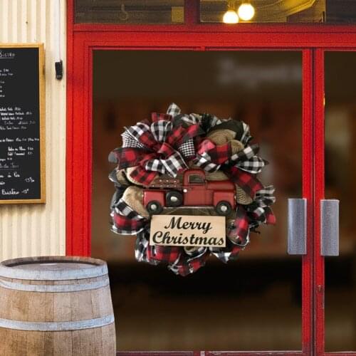 20X30cm Christmas Muppet Wreath Wall Sticker Xmas Window Glass Home Decor Living Room Art Wall Decora 3D PVC Festival Stickers