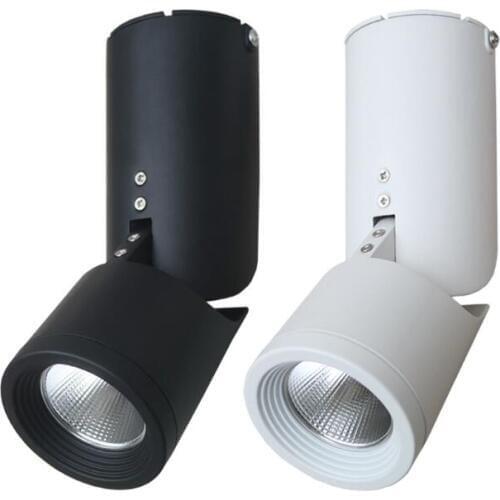 Dimmable Rotating LED Downlights 10W15W20W COB LED Ceiling SpotLights AC85-265V LED Wall Lamps Warm Cold White Indoor Lighting