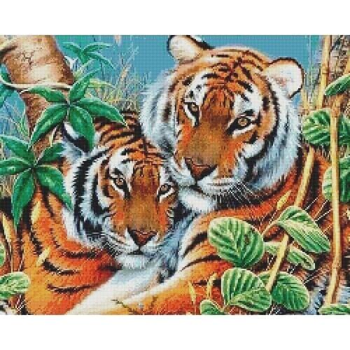 Tiger 5D Full Round Painting Animal Picture Diamond Mosaic Home Decor Christmas gift