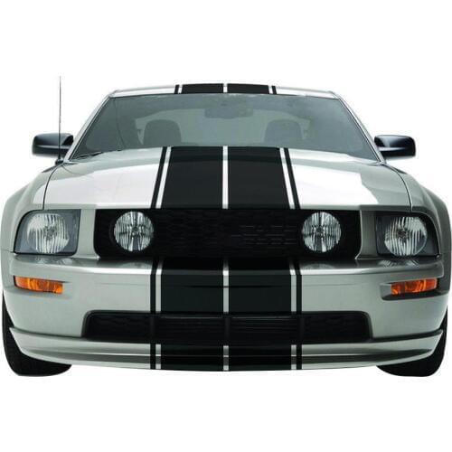 Universal Racing Style Dual Rally Stripes Graphics Vinyl Decals Mustang GT Style Car Full Body Sticker