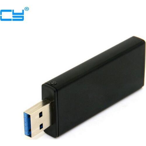 42mm NGFF M2 SSD to USB 3.0 External PCBA Conveter Adapter Card Flash Disk Type with Black Case