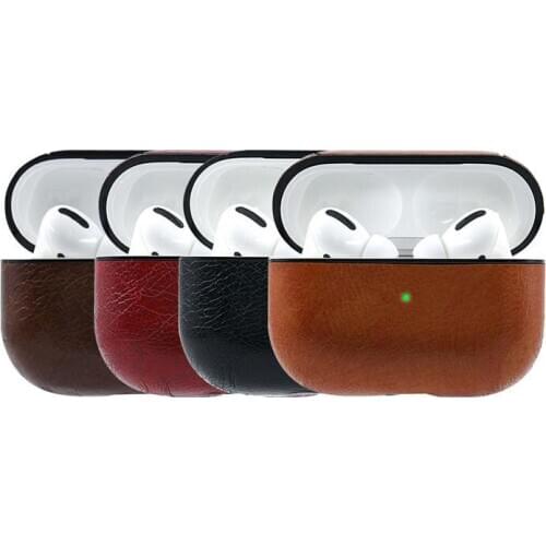 Protector For AirPods Pro 2019 Wireless Charging Case Leather Protective Skin Cover with Ring Holder Case Cover airpods pro case