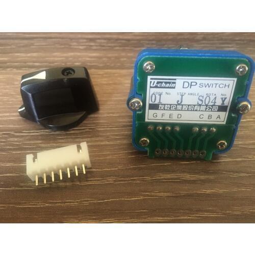 01J Rotary switches band switch U-CHAIN Digital band switch feed override CNC panel knob switch UCHAIN DP