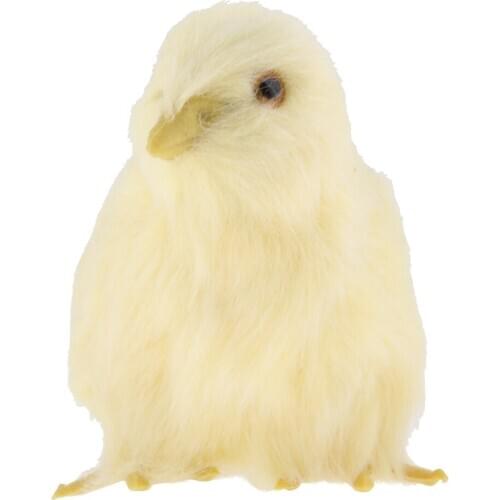 4 Sizes Lifelike Simulation Plush Stuffed Chicken Model Figurine Kids Science Nature Toys Home Decoration