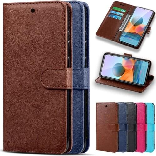 For Xiaomi Redmi Note 10 Pro Case Leather Magnetic Flip Cover Xiomi Redme Not 10Pro Note10 10s Stand Wallet Silicone Bumpe Coque