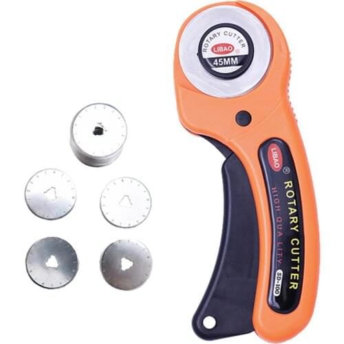 Classic Rotary Cutter (45mm) Professional Double Sided Durable Non-Slip PVC Cutting Mat Quilting Ruler for DIY Art Crafts