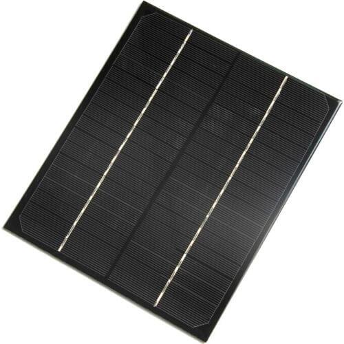 6W 18V Small Solar Panel 6W Monocrystalline Grade A Solar Cell For 12V Battery Charger Educational Kits Free Shipping