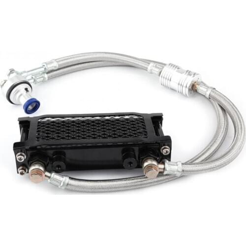 Motorcycle Oil Cooler Durable Parts Motorcycle Engine Oil Cooler Oil Cooling Radiator System Kit for Honda CB CG 100CC-250CC
