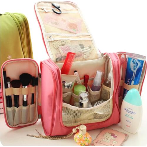 Multifunctional Hanging Make Up Storage Bag Women Cosmetic Bag Case Toiletry Pouch Organizer Oxford Cloth Travel Wash Bag