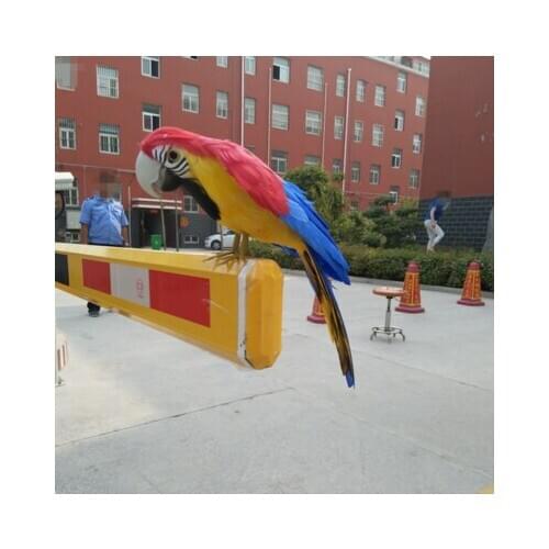New simulation red&blue parrot model foam&furs parrot toy model gift about 30cm 2844