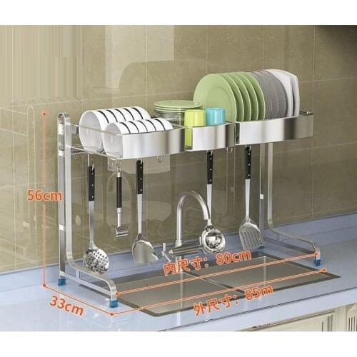 Organizer Almacenaje Supplies Afdruiprek Stainless Steel Organizador Cocina Cozinha Mutfak Kitchen Storage Rack Holder