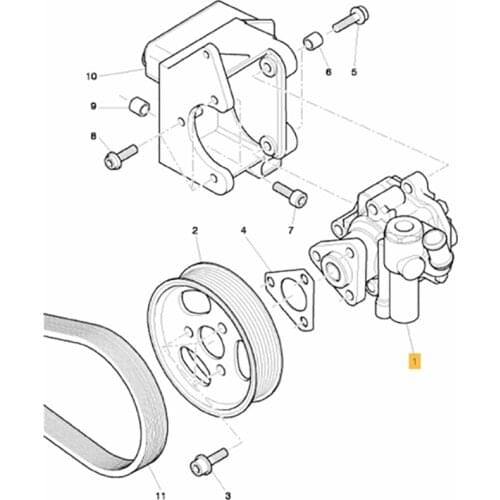 Genuine Power Steering Pump for Bentley Continental Flying Spur GTGTC 3W0422154K