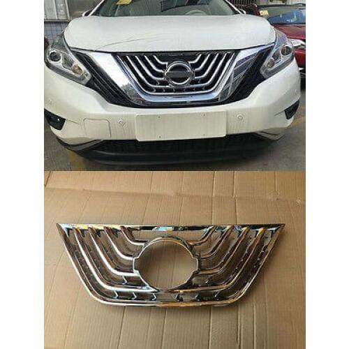 Front Grille Cover Trim fit for Nissan Murano Molding Cover Grilles 2015-2017