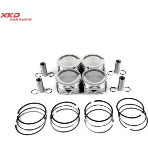 06B107065N 1.8T Piston Assembly & Piston Ring Fit For V-W Golf J-etta Passat A-UDI A4 TT 06B198151B