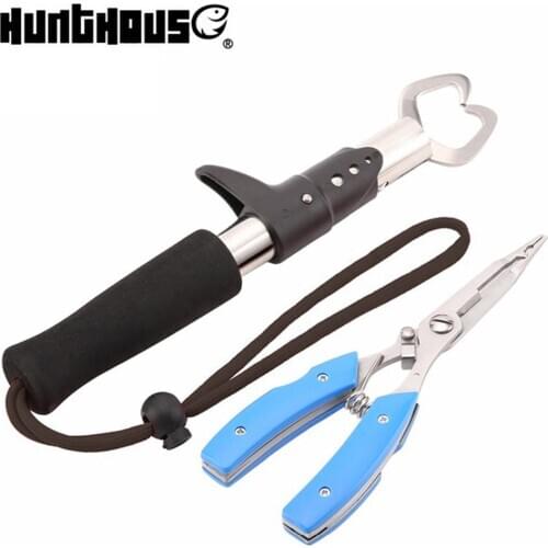 Hunthouse Fishing Pliers For Fishing Tackle 16cm 123g Rubber Handle Multi-function Fishing Pliers Tool For Fishing Tools