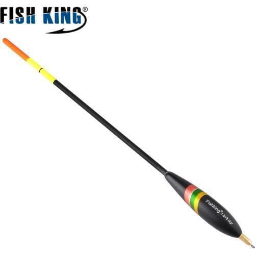 FISH KING 5pcs/pack Barguzinsky Fir Float Vertical Buoy Balsa Bobber Cork Floating Float Fishing Float For Carp Fishing Tackle