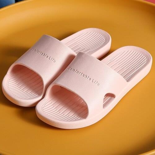 Women Flat Slippers Summer Beach Eva Soft Sole Slides Sandals Leisure Men Ladies Indoor Bathroom Anti-slip Deodorant Shoes