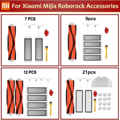 Hepa Filter Mop Cloth Main Brush for xiaomi 1s Mijia Roborock S50 S5 Max S6 MaxV S6 Pure Accessories Robot Vacuum Cleaner Parts