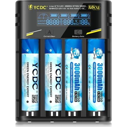 18650 Battery Charger Universal 1.2V 3.7V For 18650/26650/18350/16340/18500/AA/AAA NiMH lithium battery Charger 5V 2A plug