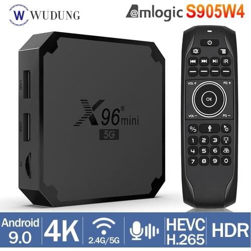 X96 Mini 5G Android 9.0 TV BOX 2GB 16GB Amlogic S905W4 Quad Core 1080p 4K HDR Media Player Youtube Set Top Box PK X96 MAX Plus