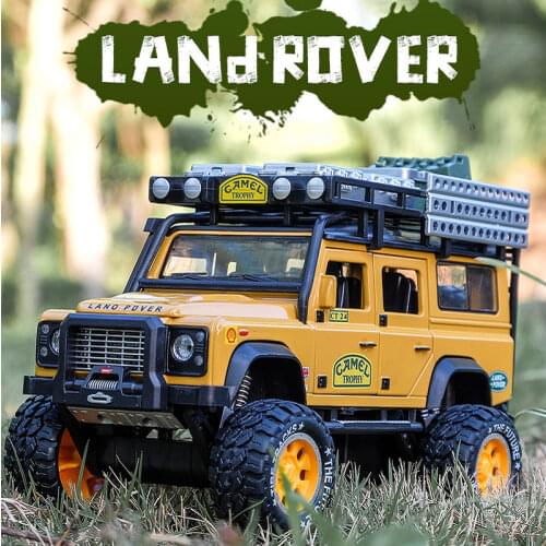1:28 Camel Cup Defender SUV Alloy Racing Car Diecasts & Toy Vehicles Car Model Off-road Vehicle Car Toys For Kids Gifts