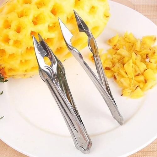 1Pcs Pineapple Seed Remover Clip Pineapple Eye Peeler Stainless Steel Pineapple Shovel Kitchen Fruit Vegetable Tools
