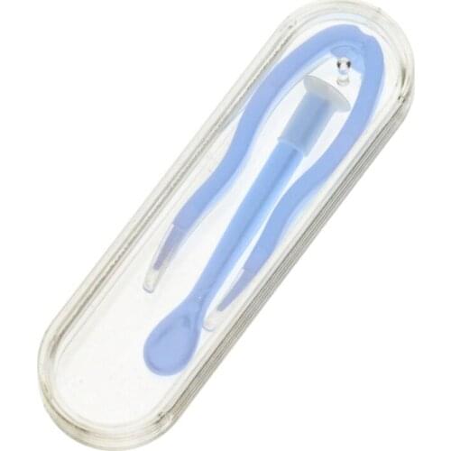 2PCS/Set Eye Care Contact Lenses Inserter Remover Silicone Soft Tip Tweezer Stick Case Set Contact Lenses Wearing Tool Kit