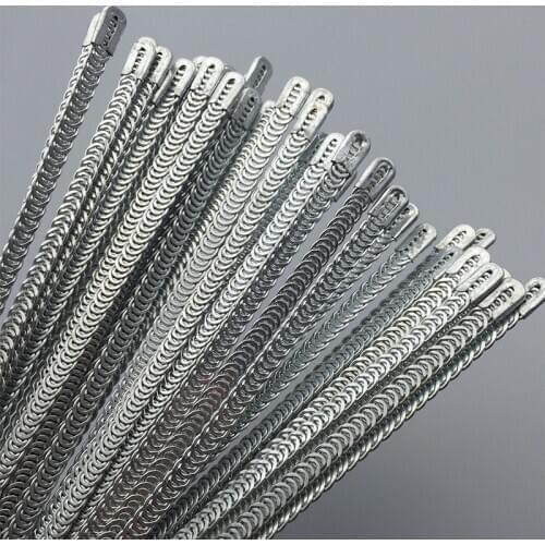 20 PCS 0.5cm Wide Tailored Clothes Steel Rib Fishbone Galvanized Squama Chain Steel Stainless Steel Rib Spring bra steel bones