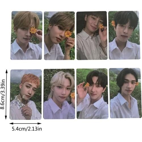 10PCS/Set Kpop Stray Kids Photo Card Double Sided Album LOMO Card Photocard New Arrivals Photocards For Fans