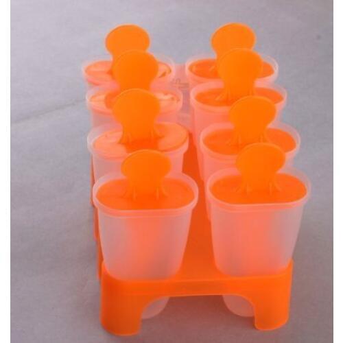 8 Cell Frozen Ice Cream Pop Molds Popsicle Lolly Mould Tray Pan Kitchen DIY