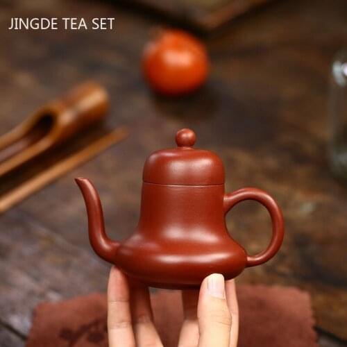 Authentic Yixing tea pots Purple Clay Teapot beauty kettle Handmade Dahongpao Tea set Chinese Tea Ceremony Customized Gift120ml