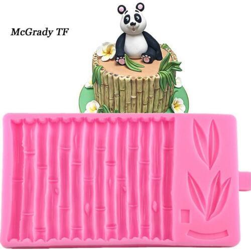 Bamboo Silicone Mold Cake Border Fondant Molds DIY Sugarcraft Cake Mold Candy Chocolate Gumpaste Moulds Cake Decorating Tools