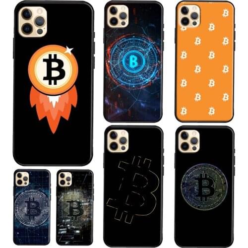 Bitcoin TPU Phone Case For iPhone 12 11 Pro Max Mini XS X XR 6S 7 8 Plus SE 2020 Soft Cover Case