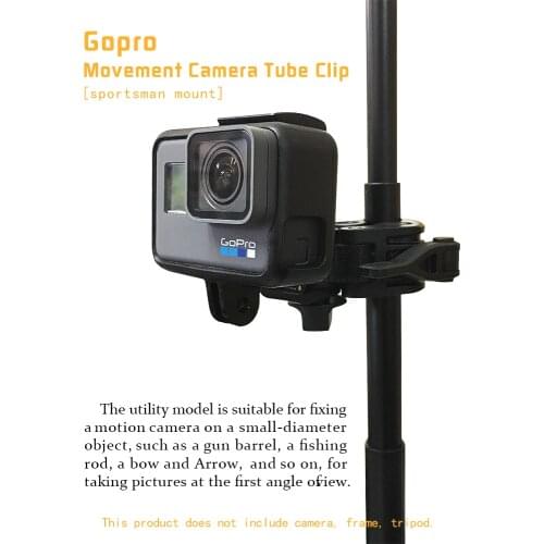 GoPro hero3 / 3 + / 4 / 5 / 6 / 7 motion camera original accessories bracket bow / gun / fishing rod / fixing clipgunrodbowmount