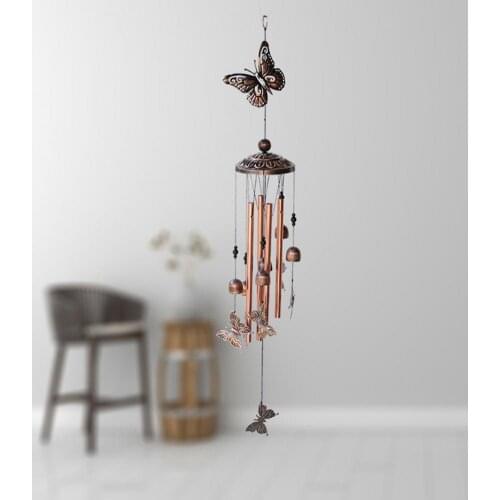 Crystal Wind Chimes Eco-friendly Cartoon Shape Metal Hanging Animal Windchime Supplies for Garden Dreamcatcher Ornament Hot Sale