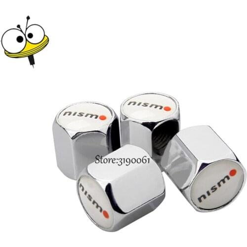 Car Styling Wheel Caps Tire Valve Stem Caps For Nismo Logo For Nissan Tiida Almera Qashqai Note 350z 370z Pathfinder Xterra