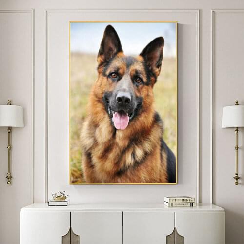 Animal German Shepherd Coloring By Numbers Painting Kit Acrylic Paints 50*70 Picture By Numbers Photo New Design Kids Drawing