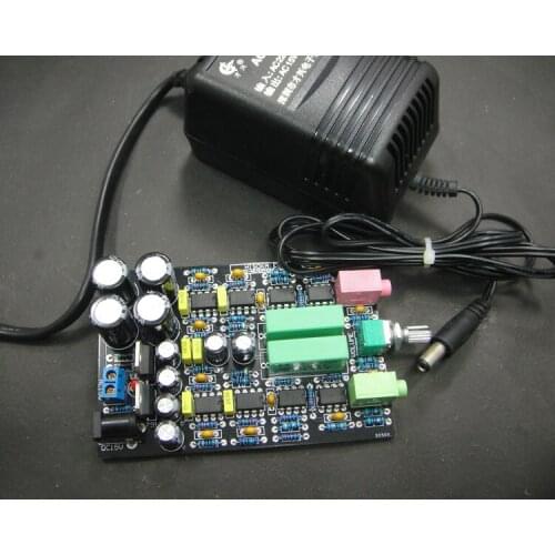 NE5532 headphone amplifier power amplifier board 8 dual op amp assembly with transformer preamp amplification ultra-low distorti