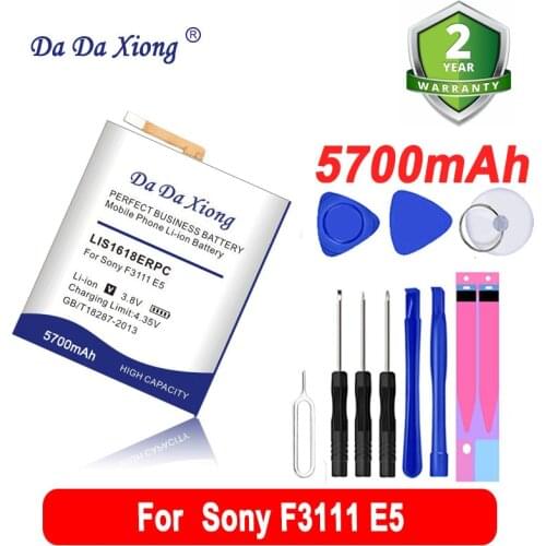 Original DaDaXiong 5200mAh LIS1618ERPC Battery For Sony Xperia XA (F3111) E5 F3116 F3115 F3311 F3313 F3112 Cell Phone Battery