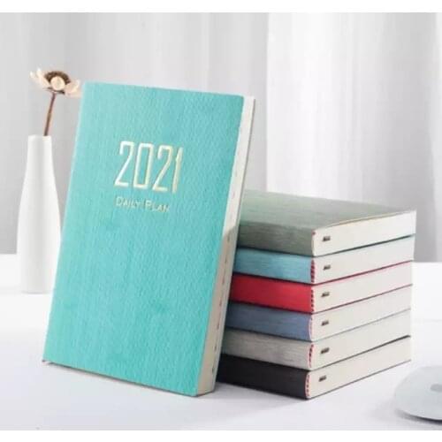 2021 Time Management Schedule Book a5 planner Reminder Timetable Desk Dates Schedule Diary NoteBook Travel school supplies