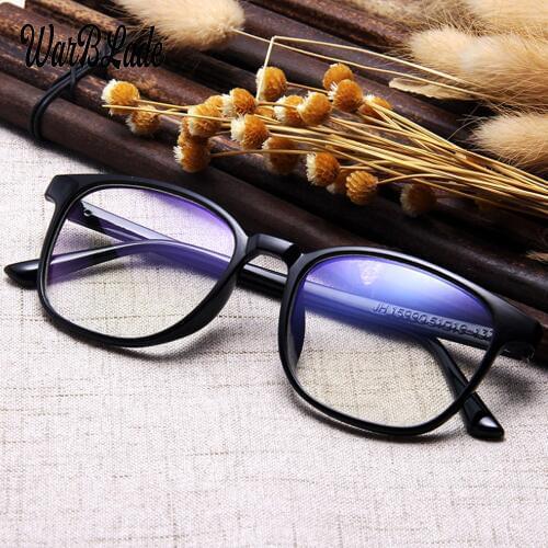 Transparent Glasses Frames Men Women Fake Glasses Vintage Optical Myopia Eyeglasses Frames Ladies Retro Eyewear WBL