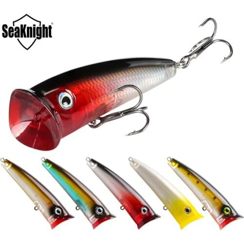 SeaKnight SK004 Fishing Lure 11g 70mm Big Mouth Popper Lures 5 Colors Floating Bait With 3D Fish Eyes And Strong Sharp Hook Lure