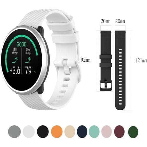 Silicone Watchband Strap for Polar Ignit 20mm Smart Watch Band Bracelet Sport Replacement Wristband for Polar Ignit watchband