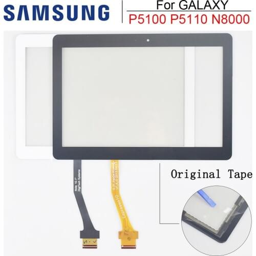 New 10.1'' Replacement For Samsung Galaxy Tab 2 GT-P5100 P5100 P5110 N8000 Touch Screen Panel Digitizer Assembly Front Glass