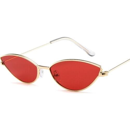 Fashion Sexy Cat Eye Sunglasses Driver Goggles Women Retro Small Red Cute Cateye Sun Glasses Female Vintage Shades For Women