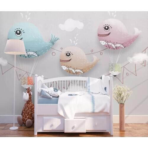 Modern Kids Bedroom Wallpaper Carton Hand Painted Wall Mural for Living Room Home Art Wall Decor Papel De Parede Designer